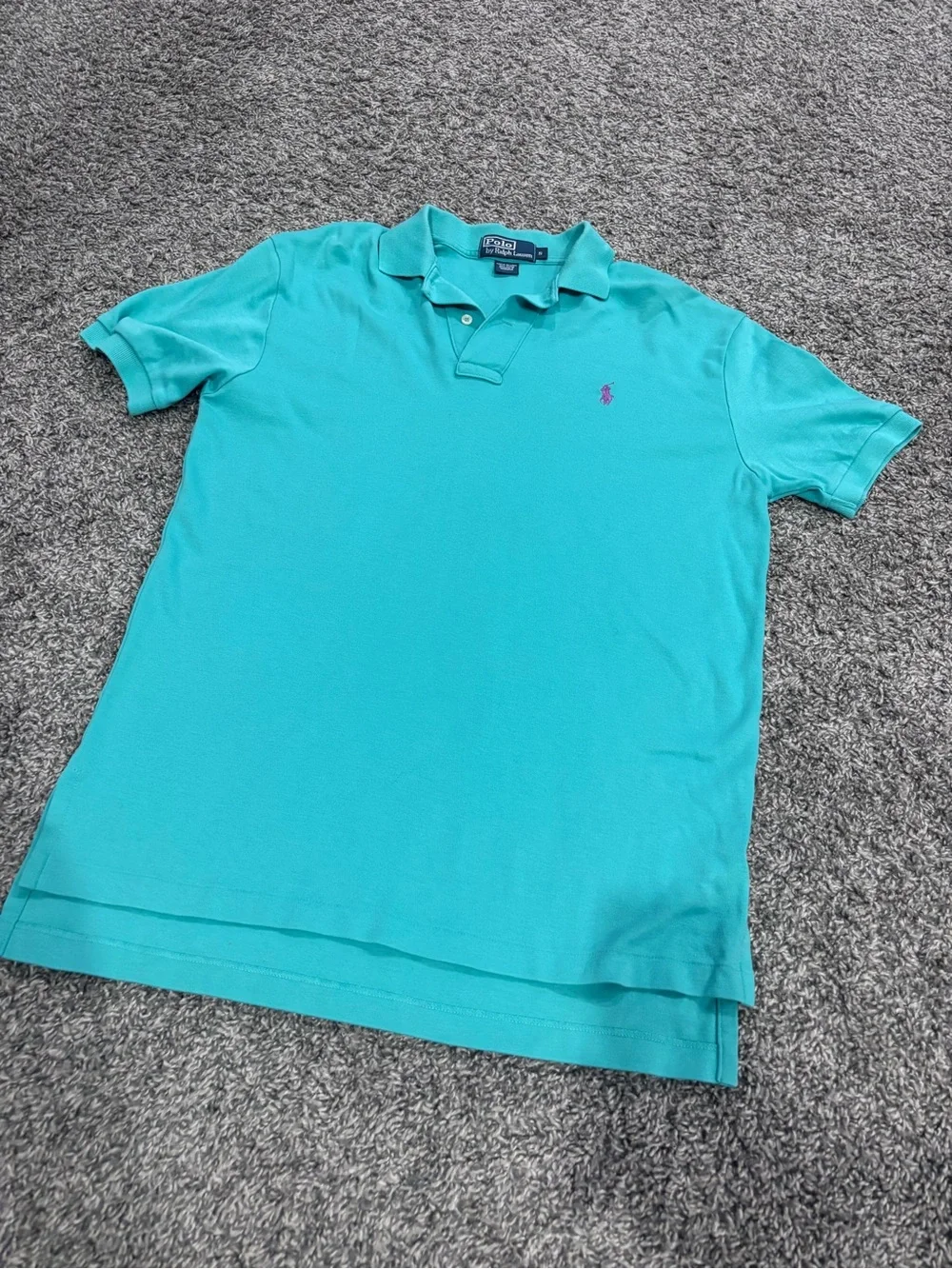 Ralph Lauren Aqua/Turquoise Short-Sleeve Polo